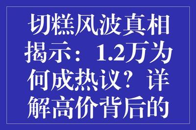 切糕风波真相揭示:1.2万为何成热议?详解高价背后的故事